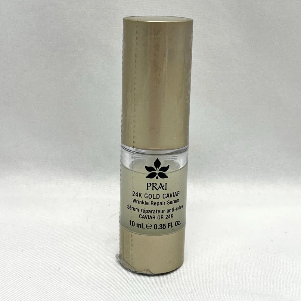 PRAI 24K Gold Caviar Wrinkle Repair Anti-Aging Serum 0.35 fl. oz 10mL NEW SEALED